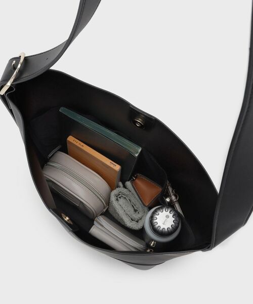 OPAQUE.CLIP / オペーク ドット クリップ ショルダーバッグ | 【軽量/A4サイズ対応/通勤対応】スムース合皮ワンショルダーバッグ | 詳細12