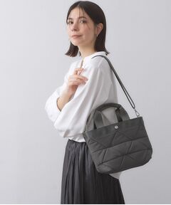 OPAQUE.CLIP / オペーク ドット クリップ トートバッグ | 【2WAY／軽量】トライアングルキルティングミドルトートバッグ