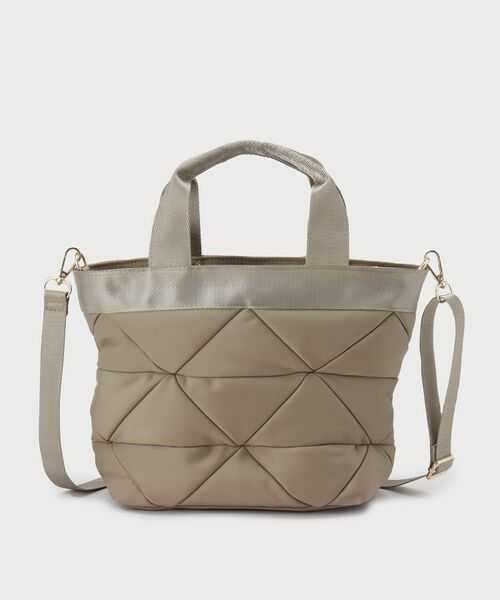 OPAQUE.CLIP / オペーク ドット クリップ トートバッグ | 【2WAY／軽量】トライアングルキルティングミドルトートバッグ | 詳細11
