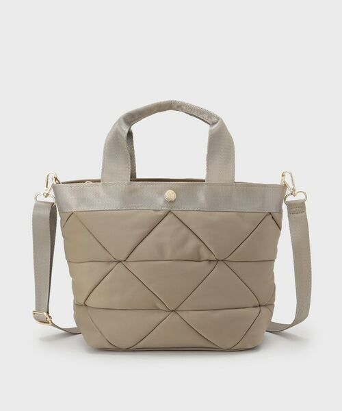 OPAQUE.CLIP / オペーク ドット クリップ トートバッグ | 【2WAY／軽量】トライアングルキルティングミドルトートバッグ | 詳細9