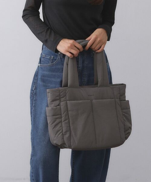 OPAQUE. CLIP/オペーク ドット クリップ 【2WAY/軽量】パフィートラベルビッグトートバッグ チャコールグレー(014) 00 OPAQUE. CLIP/オペーク ドット クリップ 【2WAY/軽量】パフィートラベルビッグトートバッグ チャコールグレー(014) 00