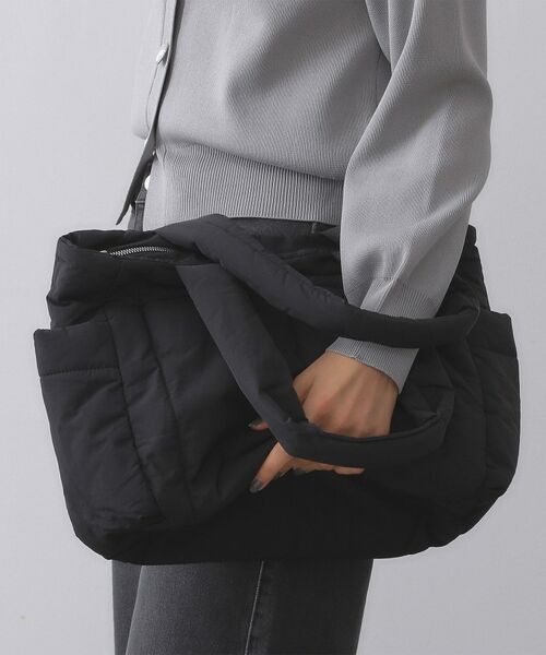 OPAQUE. CLIP/オペーク ドット クリップ 【2WAY/軽量】パフィートラベルビッグトートバッグ ブラック(019) 00