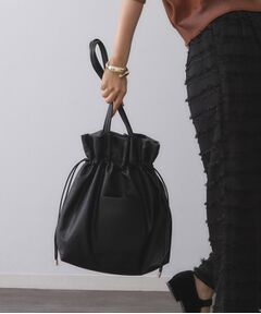 OPAQUE.CLIP / オペーク ドット クリップ トートバッグ | 【A4サイズ対応】ソフト合皮巾着ドローストリングトートバッグ