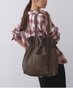 OPAQUE.CLIP / オペーク ドット クリップ トートバッグ | 【A4サイズ対応】ソフト合皮巾着ドローストリングトートバッグ