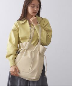 OPAQUE.CLIP / オペーク ドット クリップ トートバッグ | 【A4サイズ対応】ソフト合皮巾着ドローストリングトートバッグ