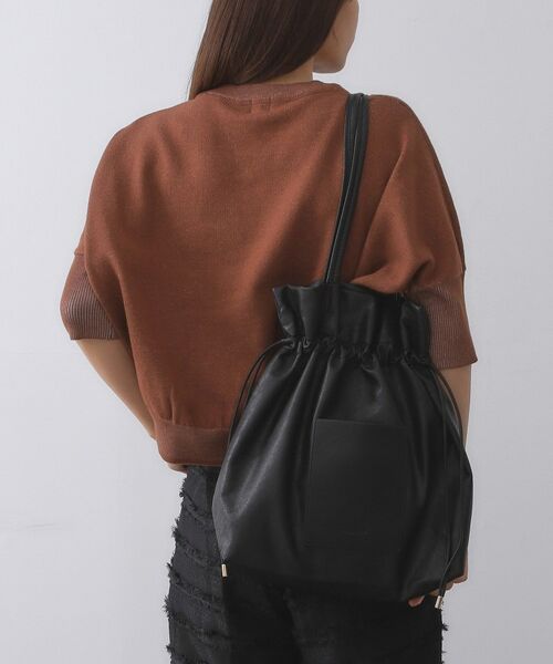 OPAQUE.CLIP / オペーク ドット クリップ トートバッグ | 【A4サイズ対応】ソフト合皮巾着ドローストリングトートバッグ | 詳細1