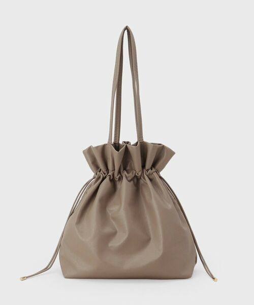 OPAQUE.CLIP / オペーク ドット クリップ トートバッグ | 【A4サイズ対応】ソフト合皮巾着ドローストリングトートバッグ | 詳細14