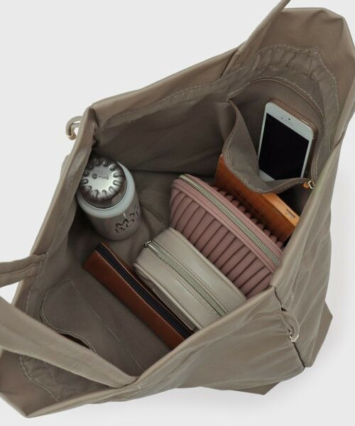 OPAQUE.CLIP / オペーク ドット クリップ トートバッグ | 【A4サイズ対応】ソフト合皮巾着ドローストリングトートバッグ | 詳細20