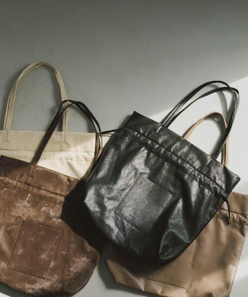 OPAQUE.CLIP / オペーク ドット クリップ トートバッグ | 【A4サイズ対応】ソフト合皮巾着ドローストリングトートバッグ | 詳細26