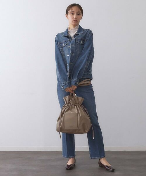 OPAQUE.CLIP / オペーク ドット クリップ トートバッグ | 【A4サイズ対応】ソフト合皮巾着ドローストリングトートバッグ | 詳細4