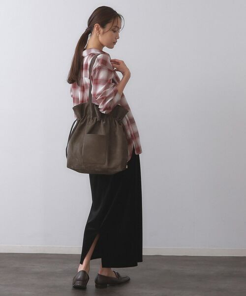 OPAQUE.CLIP / オペーク ドット クリップ トートバッグ | 【A4サイズ対応】ソフト合皮巾着ドローストリングトートバッグ | 詳細6