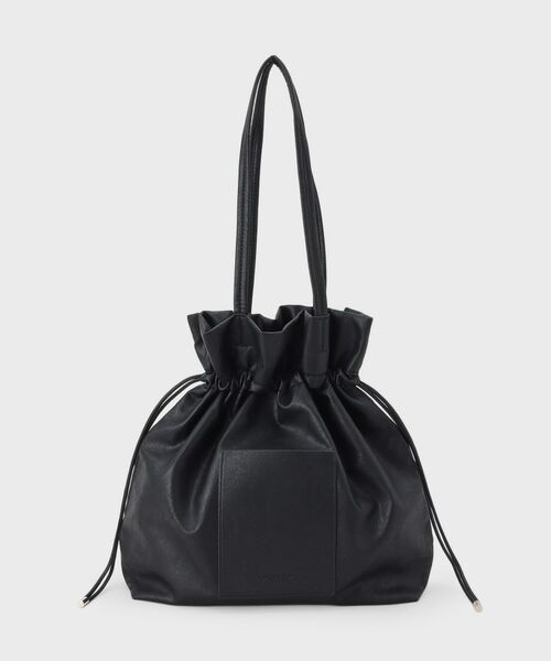 OPAQUE.CLIP / オペーク ドット クリップ トートバッグ | 【A4サイズ対応】ソフト合皮巾着ドローストリングトートバッグ | 詳細9