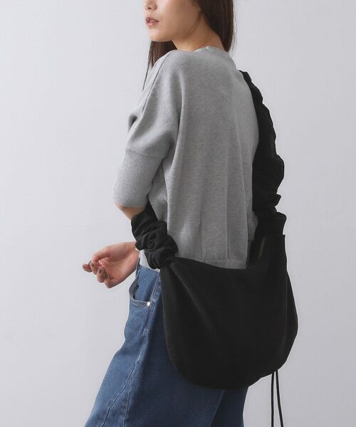 OPAQUE.CLIP / オペーク ドット クリップ ショルダーバッグ | 【2WAY】ドロストフリルハンドルラメミドルショルダーバッグ | 詳細5