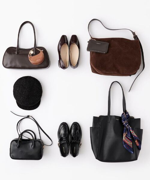 OPAQUE.CLIP / オペーク ドット クリップ トートバッグ | 【A4サイズ対応】スカーフ付き裏スエード調合皮トートバッグ | 詳細23