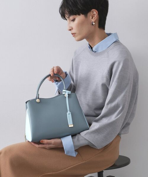 OPAQUE.CLIP / オペーク ドット クリップ ショルダーバッグ | 【2WAY/名品】バイカラーミドルボストンバッグ | 詳細10