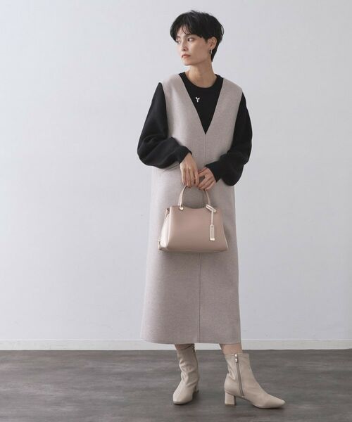 OPAQUE.CLIP / オペーク ドット クリップ ショルダーバッグ | 【2WAY/名品】バイカラーミドルボストンバッグ | 詳細15