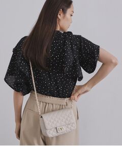 OPAQUE.CLIP / オペーク ドット クリップ ショルダーバッグ | パフィーキルティングチェーンショルダーバッグ