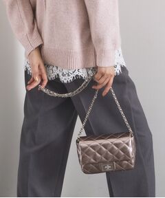 OPAQUE.CLIP / オペーク ドット クリップ ショルダーバッグ | パフィーキルティングチェーンショルダーバッグ