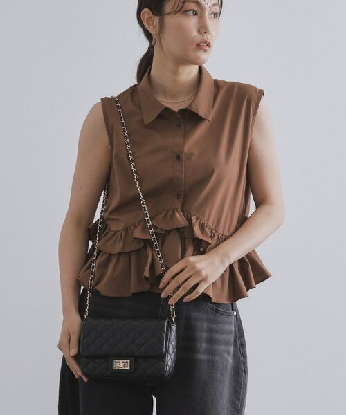 OPAQUE.CLIP / オペーク ドット クリップ ショルダーバッグ | パフィーキルティングチェーンショルダーバッグ | 詳細4