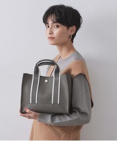 OPAQUE.CLIP / オペーク ドット クリップ トートバッグ | 【軽量/2WAY】ラインテープスクエアミドルトートバッグ