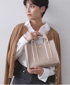 OPAQUE.CLIP / オペーク ドット クリップ トートバッグ | 【軽量/2WAY】ラインテープスクエアミドルトートバッグ