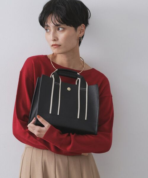 OPAQUE.CLIP / オペーク ドット クリップ トートバッグ | 【軽量/2WAY】ラインテープスクエアミドルトートバッグ | 詳細1