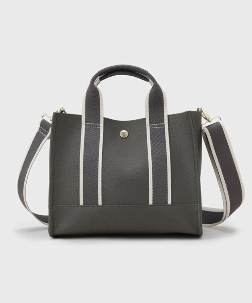 OPAQUE.CLIP / オペーク ドット クリップ トートバッグ | 【軽量/2WAY】ラインテープスクエアミドルトートバッグ | 詳細12