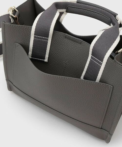 OPAQUE.CLIP / オペーク ドット クリップ トートバッグ | 【軽量/2WAY】ラインテープスクエアミドルトートバッグ | 詳細21