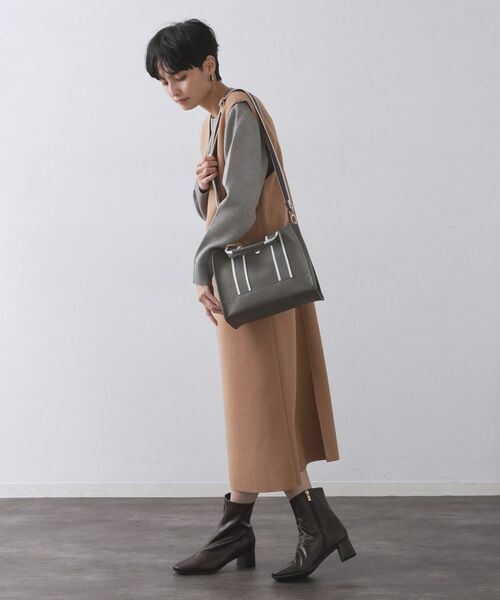 OPAQUE.CLIP / オペーク ドット クリップ トートバッグ | 【軽量/2WAY】ラインテープスクエアミドルトートバッグ | 詳細8