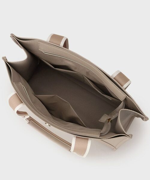 OPAQUE.CLIP / オペーク ドット クリップ トートバッグ | 【3層仕様/A4サイズ対応】ラインテープスクエアトートバッグ | 詳細13