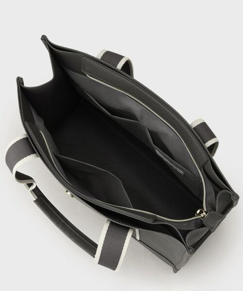 OPAQUE.CLIP / オペーク ドット クリップ トートバッグ | 【3層仕様/A4サイズ対応】ラインテープスクエアトートバッグ | 詳細14