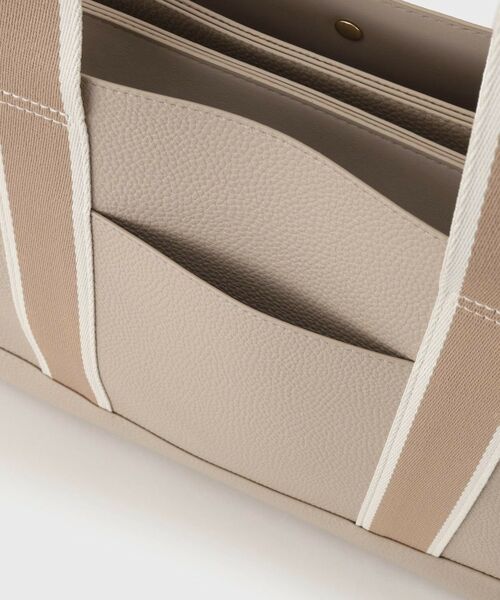 OPAQUE.CLIP / オペーク ドット クリップ トートバッグ | 【3層仕様/A4サイズ対応】ラインテープスクエアトートバッグ | 詳細18