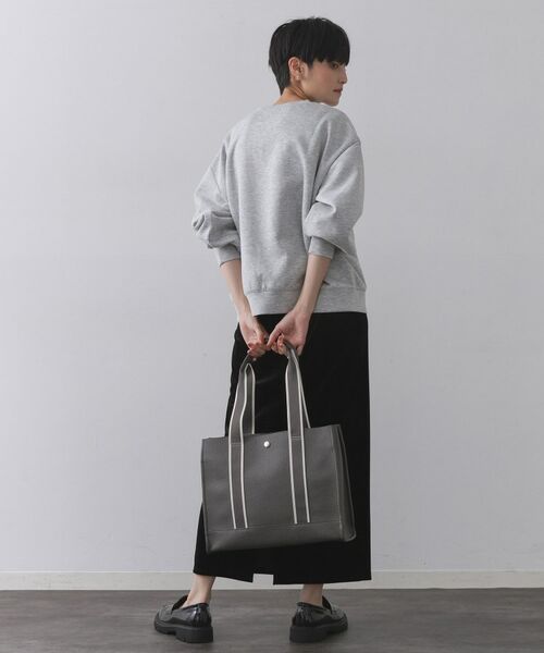 OPAQUE.CLIP / オペーク ドット クリップ トートバッグ | 【3層仕様/A4サイズ対応】ラインテープスクエアトートバッグ | 詳細2