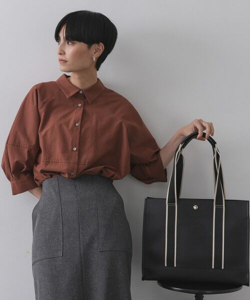 OPAQUE.CLIP / オペーク ドット クリップ トートバッグ | 【3層仕様/A4サイズ対応】ラインテープスクエアトートバッグ | 詳細3