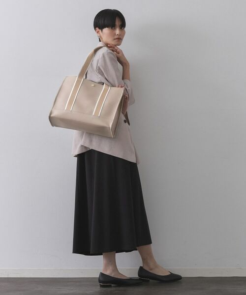 OPAQUE.CLIP / オペーク ドット クリップ トートバッグ | 【3層仕様/A4サイズ対応】ラインテープスクエアトートバッグ | 詳細6