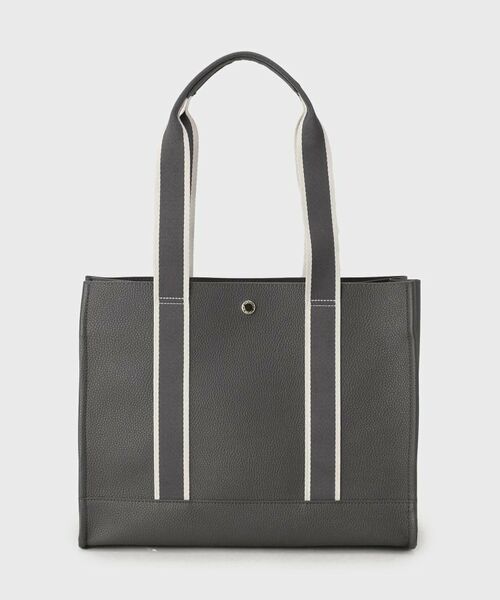 OPAQUE.CLIP / オペーク ドット クリップ トートバッグ | 【3層仕様/A4サイズ対応】ラインテープスクエアトートバッグ | 詳細7