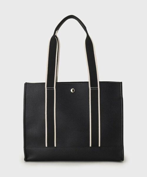 OPAQUE.CLIP / オペーク ドット クリップ トートバッグ | 【3層仕様/A4サイズ対応】ラインテープスクエアトートバッグ | 詳細8