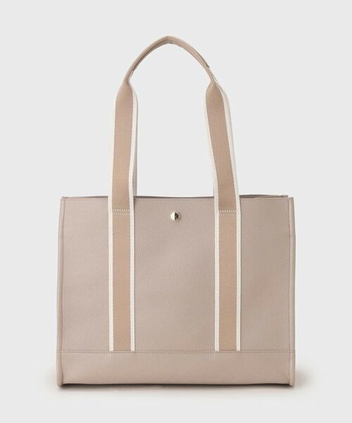 OPAQUE.CLIP / オペーク ドット クリップ トートバッグ | 【3層仕様/A4サイズ対応】ラインテープスクエアトートバッグ | 詳細9