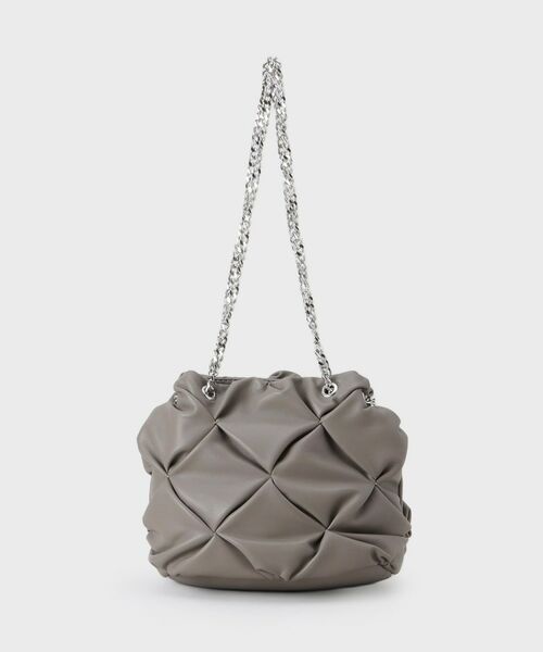 OPAQUE.CLIP / オペーク ドット クリップ ショルダーバッグ | 【2WAY】ラム調合皮巾着ミニショルダーバッグ | 詳細10