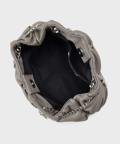 OPAQUE.CLIP / オペーク ドット クリップ ショルダーバッグ | 【2WAY】ラム調合皮巾着ミニショルダーバッグ | 詳細13