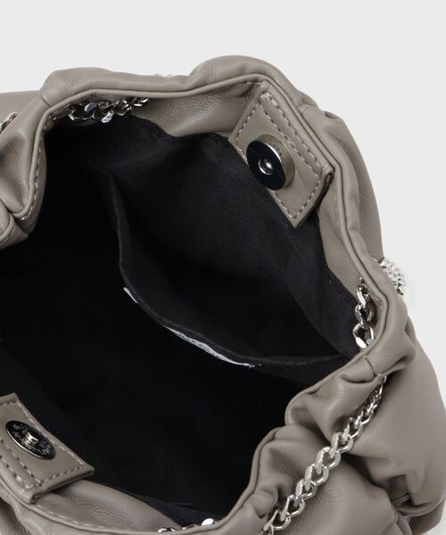 OPAQUE.CLIP / オペーク ドット クリップ ショルダーバッグ | 【2WAY】ラム調合皮巾着ミニショルダーバッグ | 詳細15