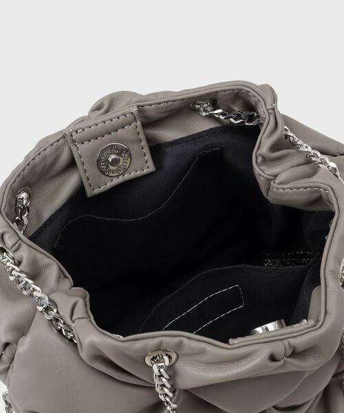 OPAQUE.CLIP / オペーク ドット クリップ ショルダーバッグ | 【2WAY】ラム調合皮巾着ミニショルダーバッグ | 詳細16