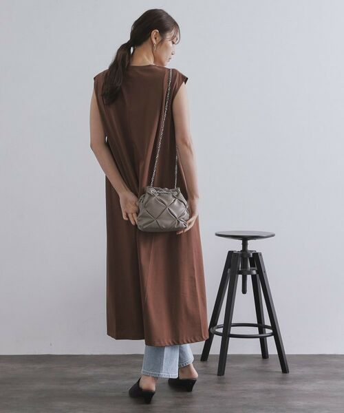 OPAQUE.CLIP / オペーク ドット クリップ ショルダーバッグ | 【2WAY】ラム調合皮巾着ミニショルダーバッグ | 詳細6