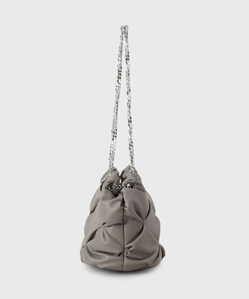 OPAQUE.CLIP / オペーク ドット クリップ ショルダーバッグ | 【2WAY】ラム調合皮巾着ミニショルダーバッグ | 詳細9