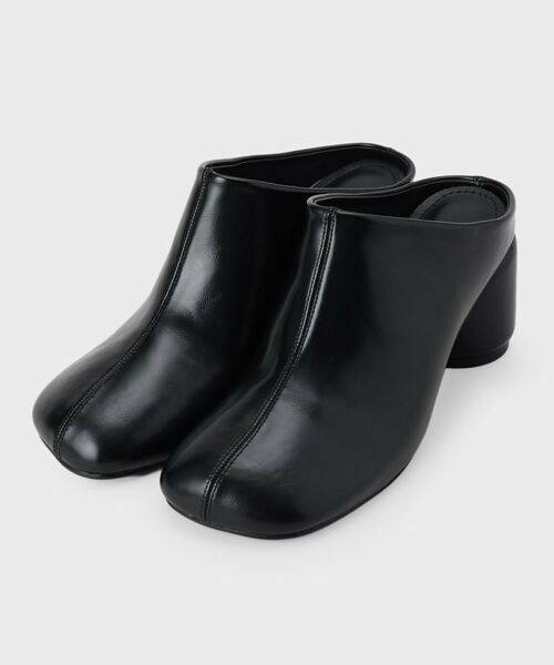 OPAQUE.CLIP / オペーク ドット クリップ サンダル | スクエアトゥチャンクミュール(ブラック(019))