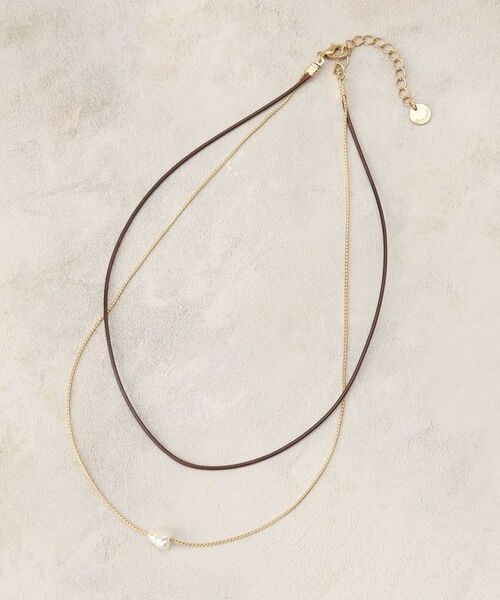 OPAQUE.CLIP / オペーク ドット クリップ ネックレス・ペンダント・チョーカー | コード×チェーン×フェイクパールネックレス | 詳細2