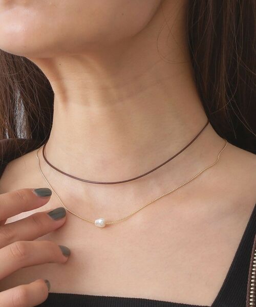 OPAQUE.CLIP / オペーク ドット クリップ ネックレス・ペンダント・チョーカー | コード×チェーン×フェイクパールネックレス | 詳細4