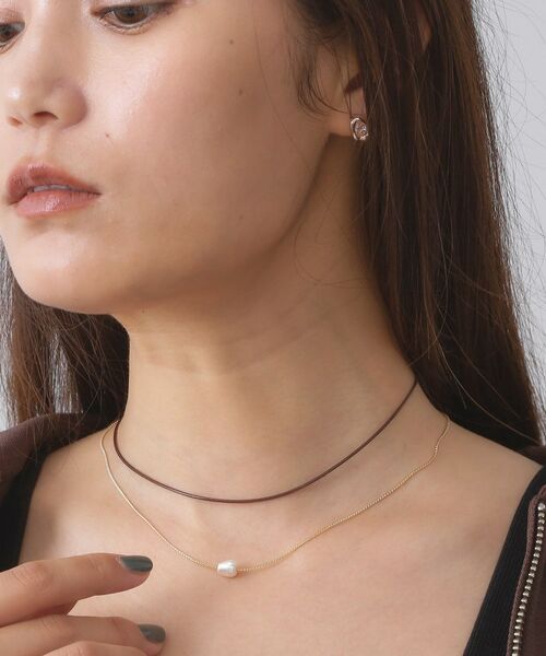 OPAQUE.CLIP / オペーク ドット クリップ ネックレス・ペンダント・チョーカー | コード×チェーン×フェイクパールネックレス | 詳細5