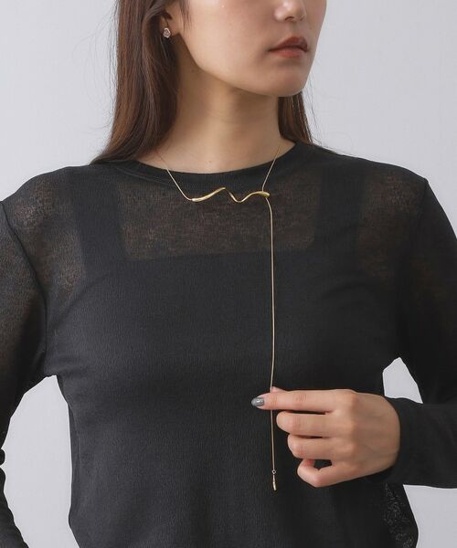 OPAQUE.CLIP / オペーク ドット クリップ ネックレス・ペンダント・チョーカー | ひねりメタルバースライドネックレス | 詳細5