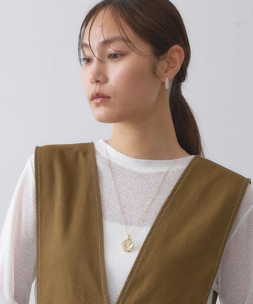 OPAQUE.CLIP / オペーク ドット クリップ ネックレス・ペンダント・チョーカー | ニュアンスメタルリングネックレス | 詳細5